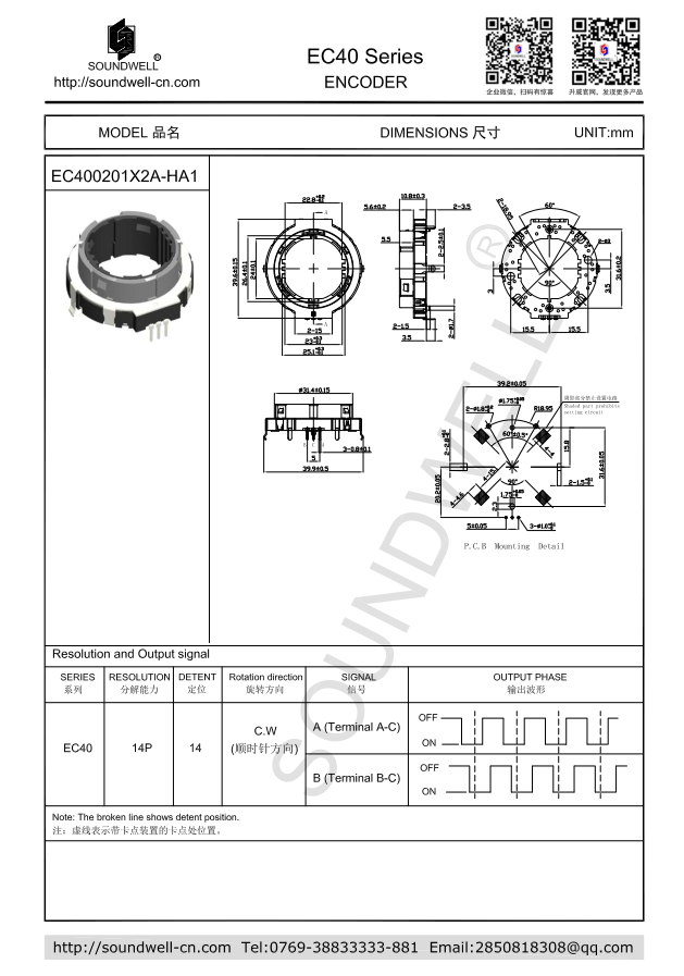 EC40中空式編碼器