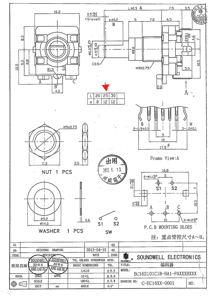 ec16編碼開(kāi)關(guān)規(guī)格書(shū)